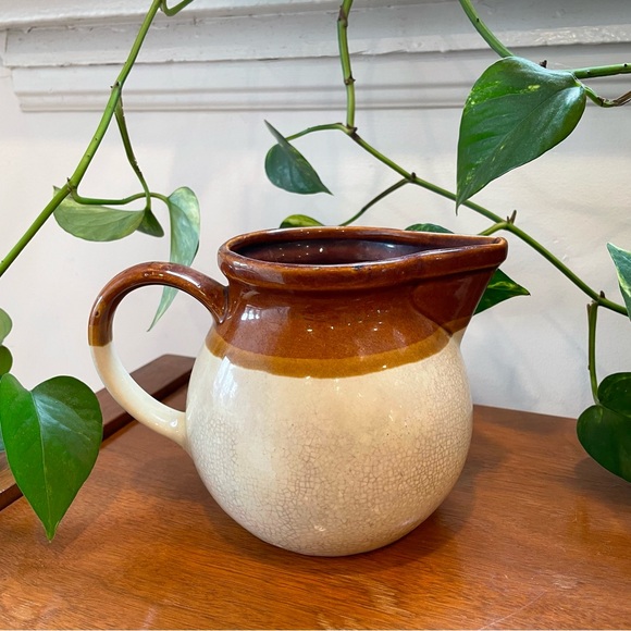 Vintage Handmade Ceramic Pitcher - Picture 1 of 7